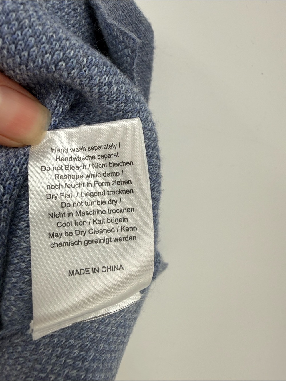 Poetry Blue Cotton Jumper Pullover Sweater with Button Up Back Size US 16 - Picture 8 of 11